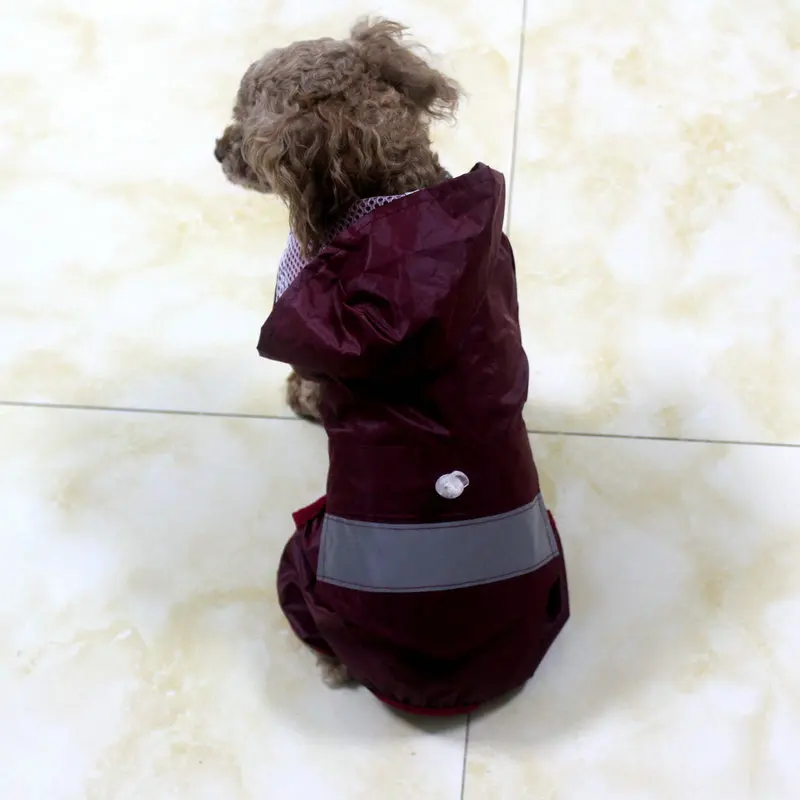 

Pet Dog Raincoat Fashion Waterproof Hooded Reflective Rain Coat Dog Clothes Outdoor Rain Jacket Coat Pet Dogs Clothing