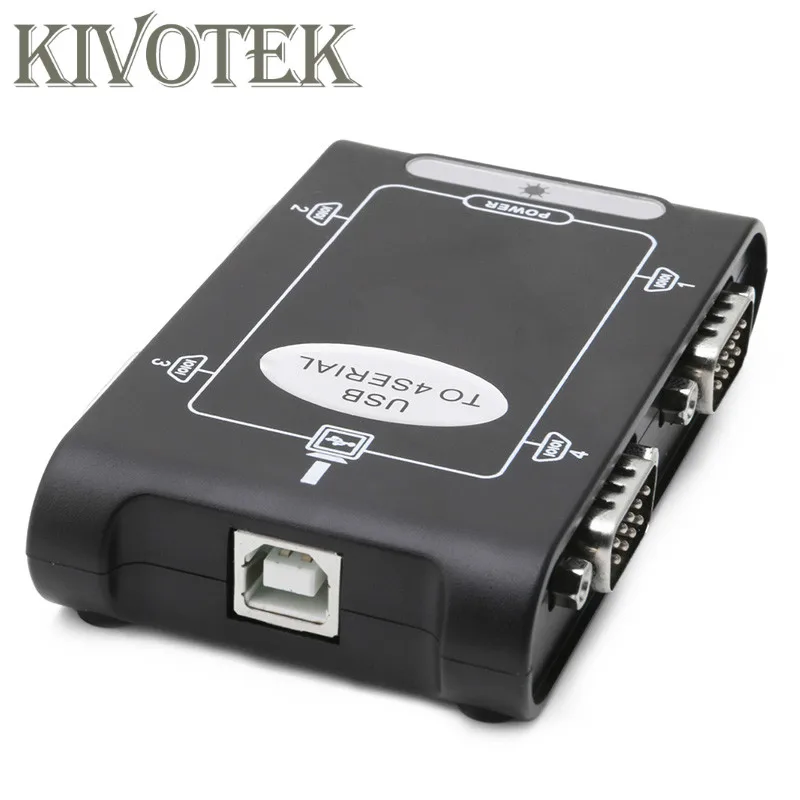 

9-контактный разъем RS232 USB 2,0 в 4 порта, разъемы контроллера DB9 COM, адаптер, конвертер для ПК, ноутбука, компьютера, бесплатная доставка