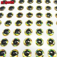 new 2019high quality gold 3d fishing lure eyes no easy to move soft glue artificial fish eyes 1000pcs lot