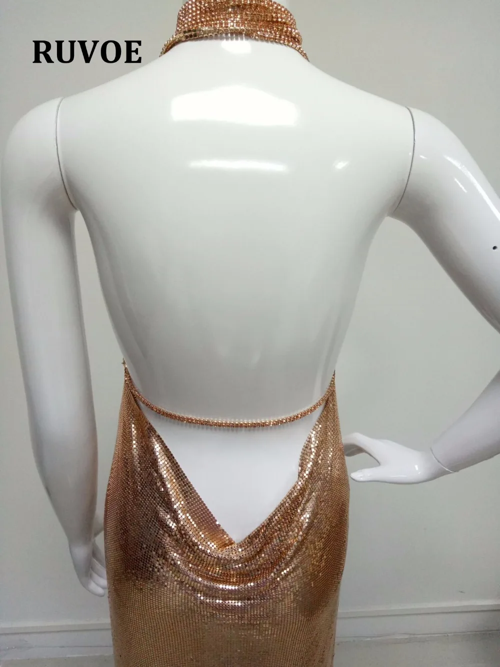 Женское вечернее платье нового цвета розовое золото металлическое элегантное