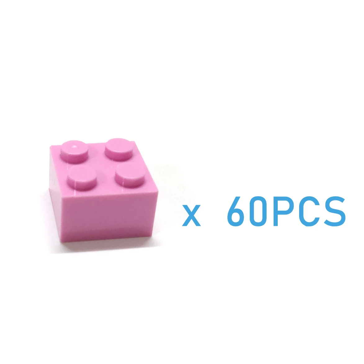 60 шт. DIY строительные блоки толстые цифры кирпичи 2x2 точки развивающие креативный