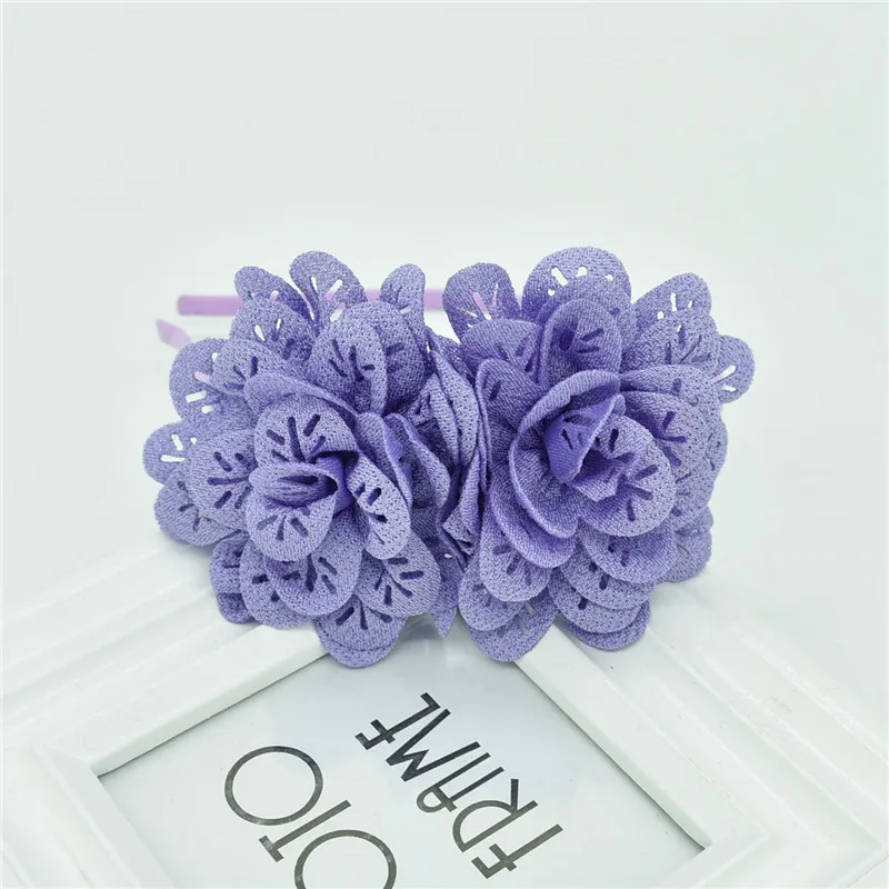 Новинка 2019 украшение для волос с большим цветком многослойный розовый женский