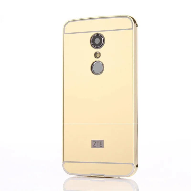 Gold 1 шт. для zte Axon 7 пушистое кольцо с драгоценным камнем, стразы, браслет, зеркальный чехол для телефона zte Blade A910 A610 V8 A2/V7 Lite - Цвет: Gold