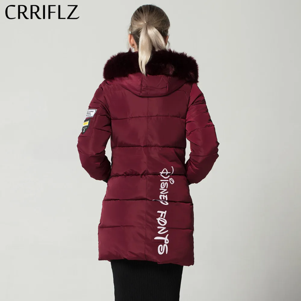 CRRIFLZ новинка 2019 Зимняя коллекция теплое пальто с капюшоном зимняя куртка для