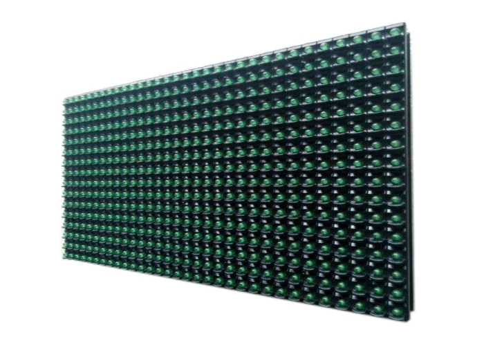 Рекламная панель TEEHO P10 с зеленой точечной матрицей светодиодная вывеска 320*160 мм