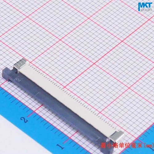 

100Pcs Low/Upper Contact Type Drawer Mode 50 Pins 50P 0.5mm Pitch 2.0mm Height FPC FFC Connector