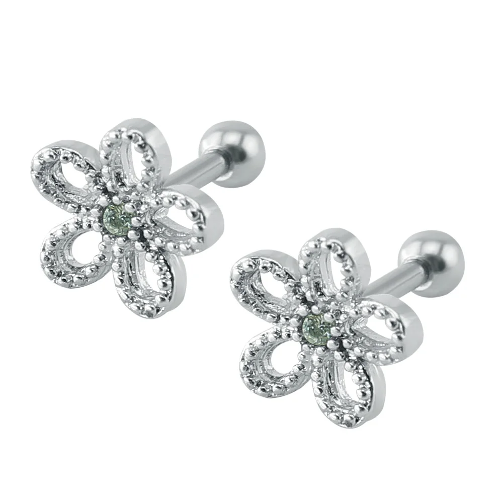 

Серьги-гвоздики женские из нержавеющей стали, с кристаллами
