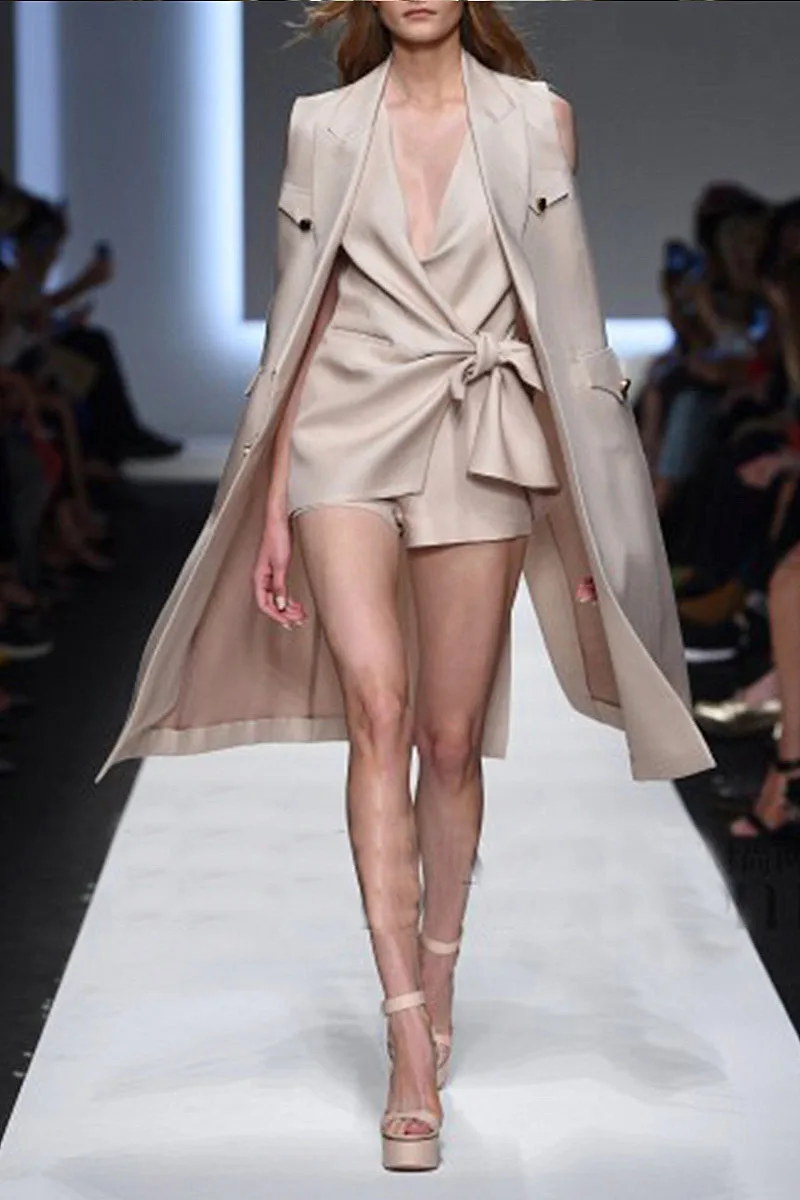 Женский костюм с бантом классический из трех предметов на лето 2017|piece set women|women