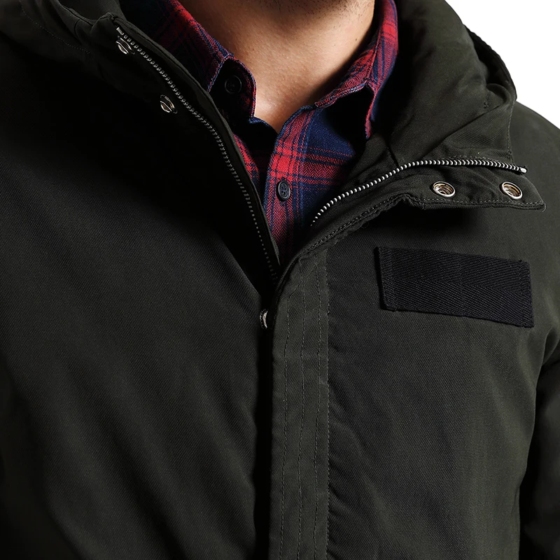 Мужская теплая куртка SIMWOOD зимняя парка приталенного силуэта 2019 пальто батальных