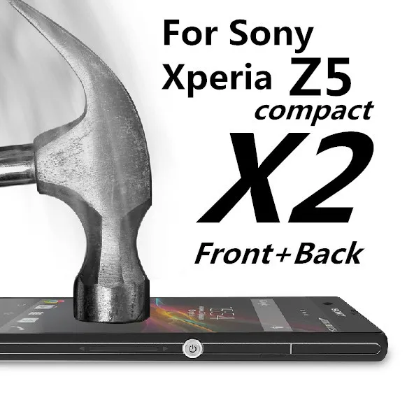 2 шт. (передняя и задняя) Z5 compact пленка E5803 E5823 9H 0 мм противоударное закаленное
