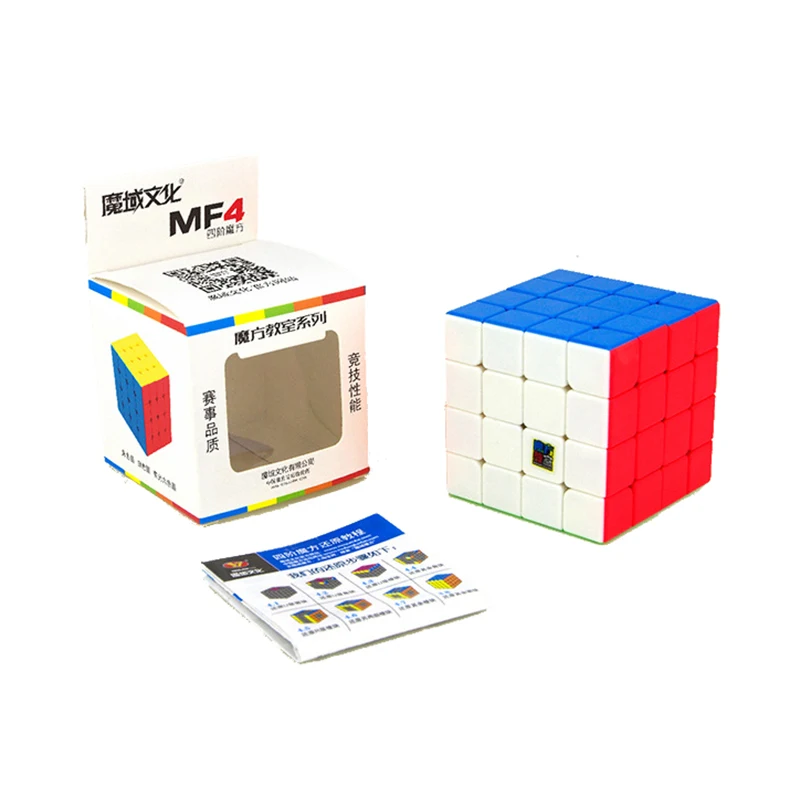 Moyu MF4 Cubing Class 4x4x4 Competition Magic Cube Puzzle Rainbow Gifts развивающая игрушка для детей MF8813 Matte