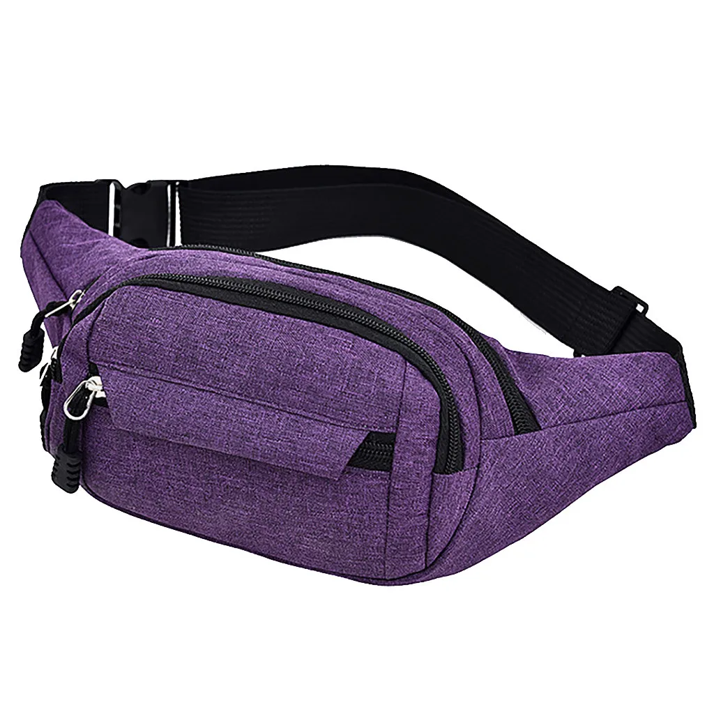 Waist Packs Women‘s Simple Leisure Fashion Oxford Sport Fitness Fanny Pack Women Male Belt Pouch Chest Bum Bags | Багаж и сумки