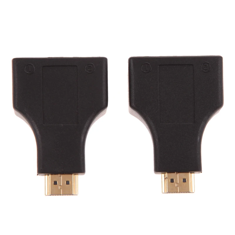 HDMI к двойному порту RJ45 Сетевой удлинитель кабеля от компьютеров Cat 5e/6 1080p |