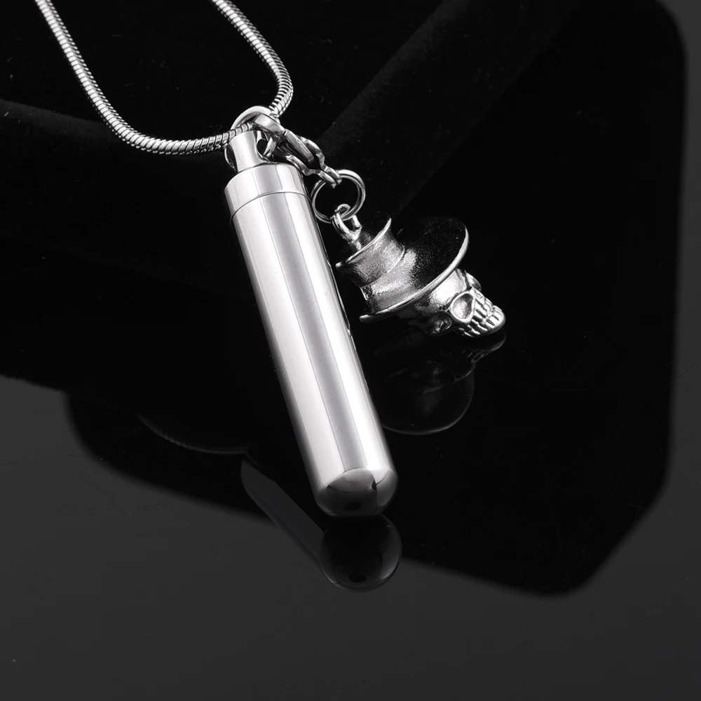 

Высокое качество Скелет Винтаж 316L из нержавеющий стали памятный золы Keepsake кремации ювелирные изделия кулон ожерелье для крутого человека