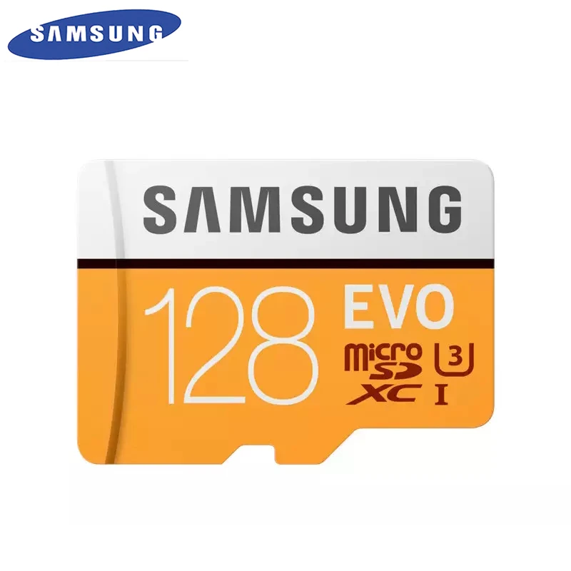 SAMSUNG Оригинальный Новый EVO 128 ГБ U3 слот для карт памяти Class10 Micro SD TF/SD карты C10 R100MB/S