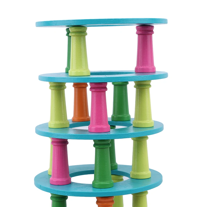 3d Пизанская башня интересные стек музыкальные кубики с длинным ворсом игрушки