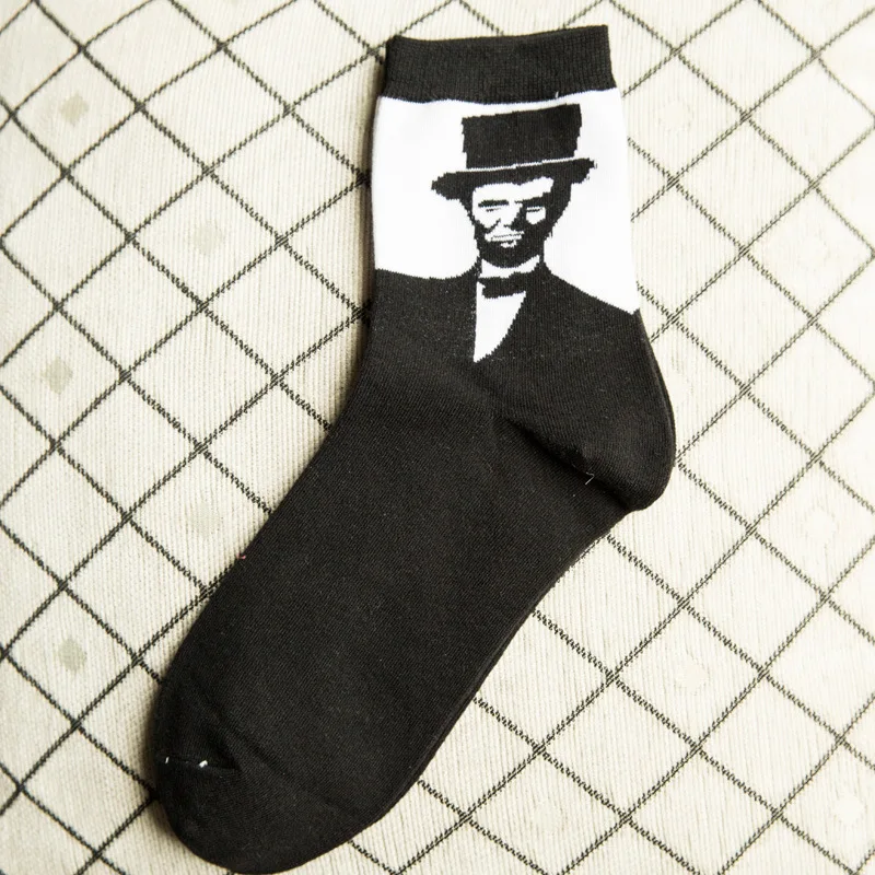 2017 новое поступление Осень-зима мужские модные джентльменские хлопковые носки с