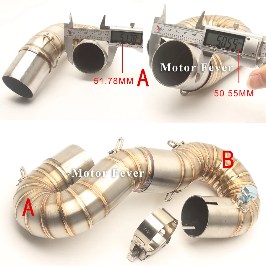 Выхлопная труба для мотоцикла переходник средней трубы стальная Honda CBR1000RR 2008 2009