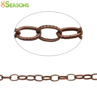 8seasons link cable chain findings textured oval antique copper 8mm 38 x 5mm 28 1 m hot new