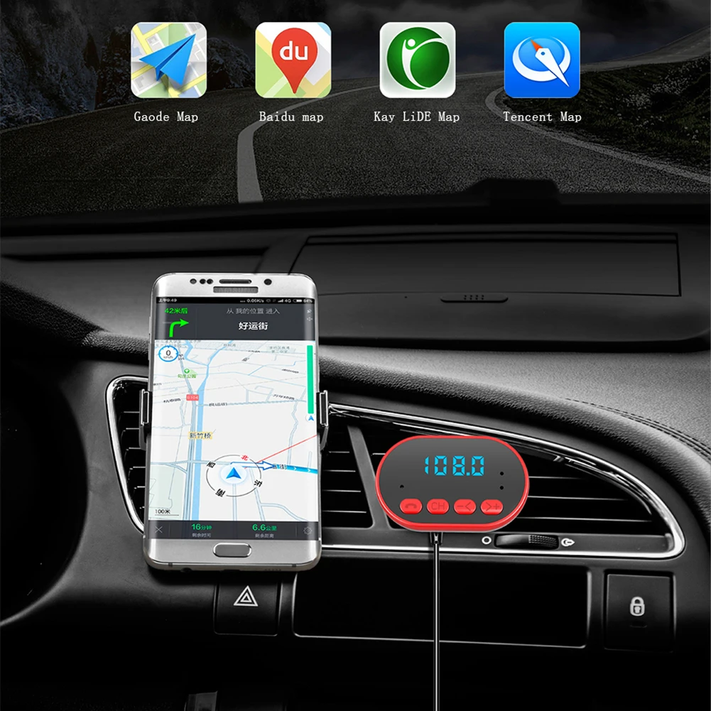 Автомобильный Bluetooth TF MP3 плеер 5 0 Handsfree автомобильный набор Многофункциональный Q16