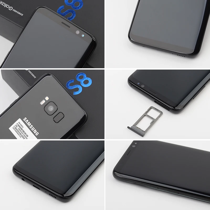 Разблокированный Мобильный телефон Samsung GALAXY S8 G950U G950F 4G LTE G950 5 8 &quot4 Гб 64 12.0MP Android 7 0