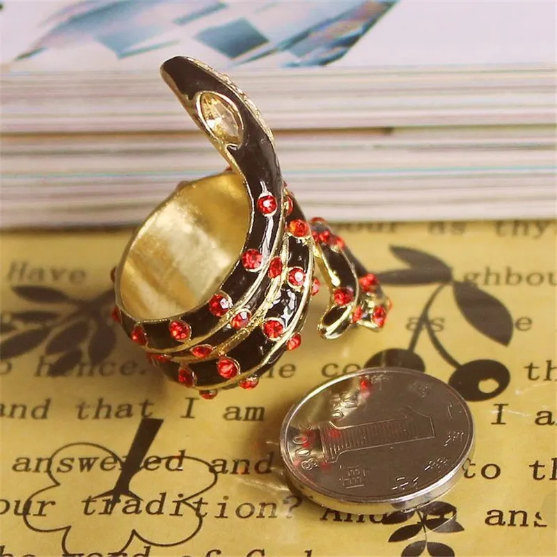 Модное кольцо стоя 2014 Новое чистое и бесшумное свежее элегантное змея 0301