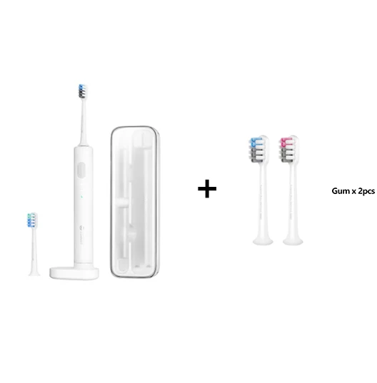 Gum head Xiaomi mijia Doctor B электрическая зубная щетка Глубокая чистка белый зуб IPX7 водонепроницаемый супер светильник с бесплатным подарком дорожная коробка для дома - Цвет: Gum head