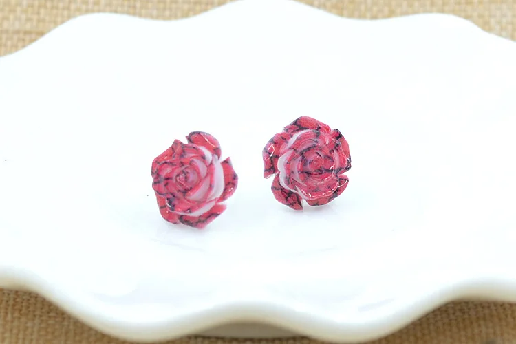 Набор из 6 пар Модные Разноцветные серьги-пусеты в виде ромашек популярные