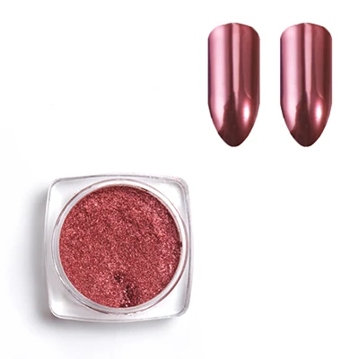 Wine LadyMisty дизайн 6 цветов металлическое зеркало блеск для ногтей порошок дизайн ногтей пыль Блестящий декор для ногтей украшение для ногтей ежедневный Маникюр пыль - Цвет: Wine