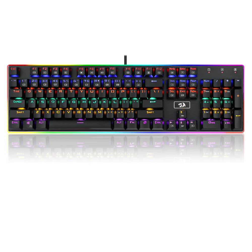 Redragon K577R Проводная Механическая игровая клавиатура с радужной подсветкой