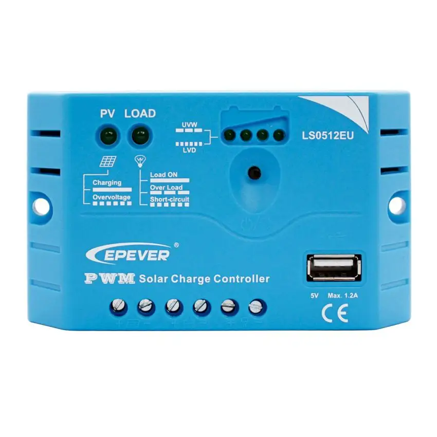 EPSOLAR LS0512EU 5A 12V EP EPEVER PWM LandStar Регуляторы солнечного зарядного устройства с 5V USB|solar