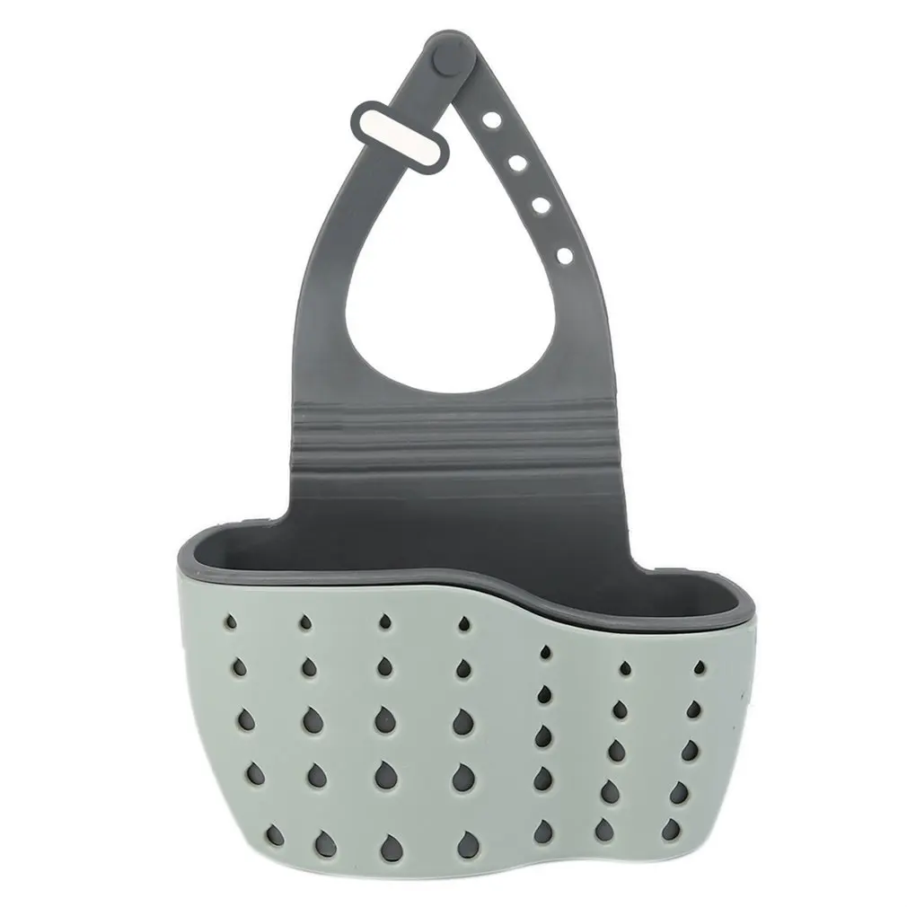 Adjustable Kitchen Hanging Drain Basket Sink Shelf Soap Sponge Bathroom Storage Rack | Дом и сад