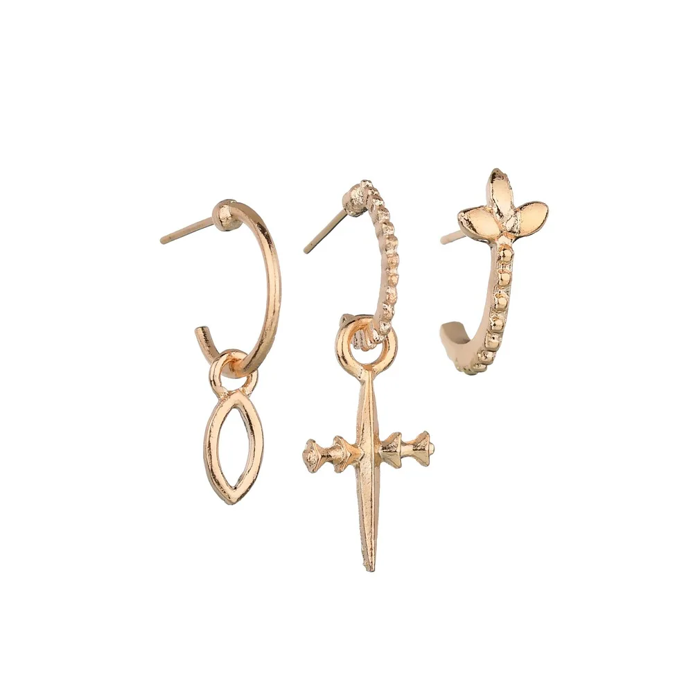 3 шт./компл. изысканный модный металлический панк золотой цвет персональный меч