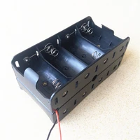 2pcs no 1 8 bit back to back battery holder back stack battery box d type battery holder large eight battery box 12v