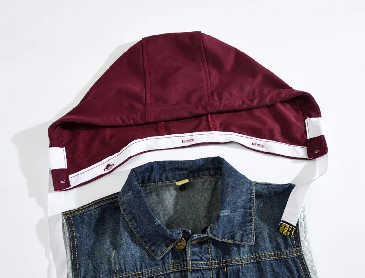 Men's Vest Slim Fit Jackets Sleeveless Hoodies Jeans Coats Denim Waistcoats Spring Autumn Tops Outwear Overcoat Plus Size M-4XL | Мужская