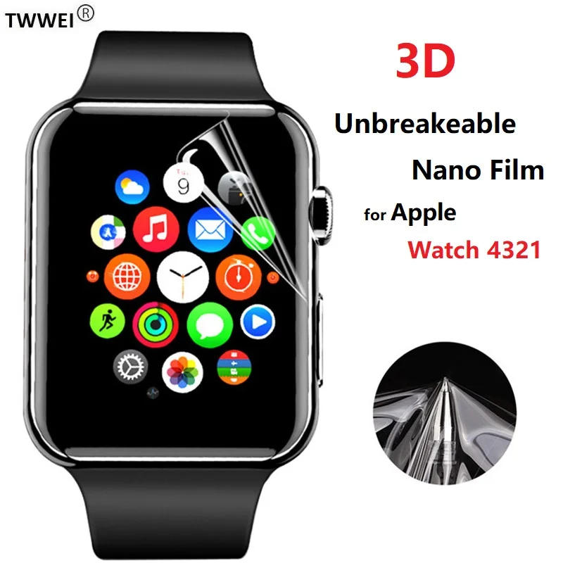 

3D Screen Protector Film For Apple Watch 44mm 40mm 42mm 38mm Protective Film for iWatch 4 3 2 1 Screen Protector Cover Foil