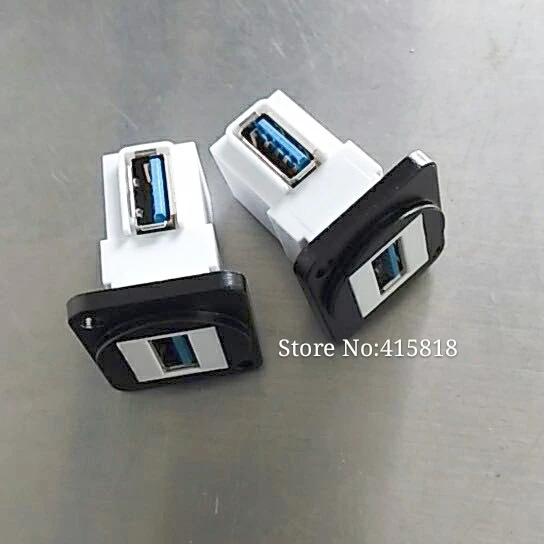 5 шт./лот D Type USB прямой модуль Шасси Панель Крепление соединитель аудио