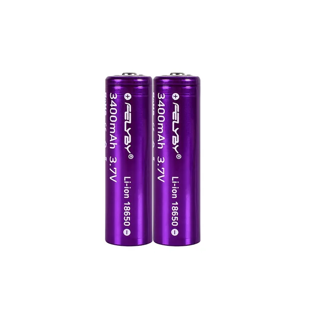 HOT!FELYBY New Original 18650 Battery 3.7V 3400mAh 2-10pcs High Capacity Lithium Rechargeable Batteries - Цвет: 2 pcs