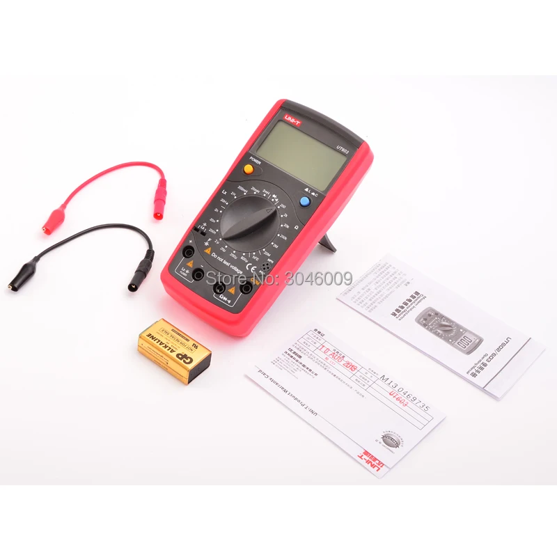 UNI T UT603 Индуктивный измеритель емкости Диод/транзистор/тест сопротивления