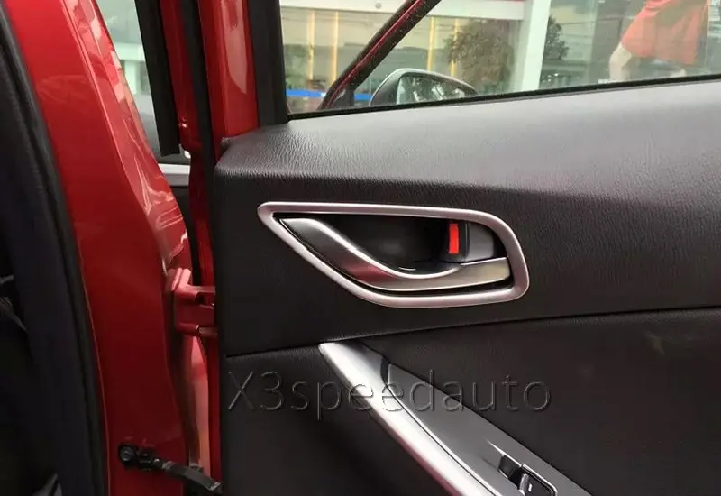 Для Mazda CX-5 2012-15 крышка внутренней дверной ручки Trim 4pcs Chrome Car-styling | Автомобили и