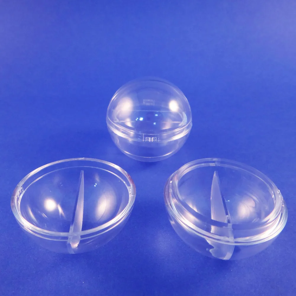 

100 Pack Lip Gloss Case 4 Colors Clear Ball Shaped Lip Balm Container (A54L-4S)