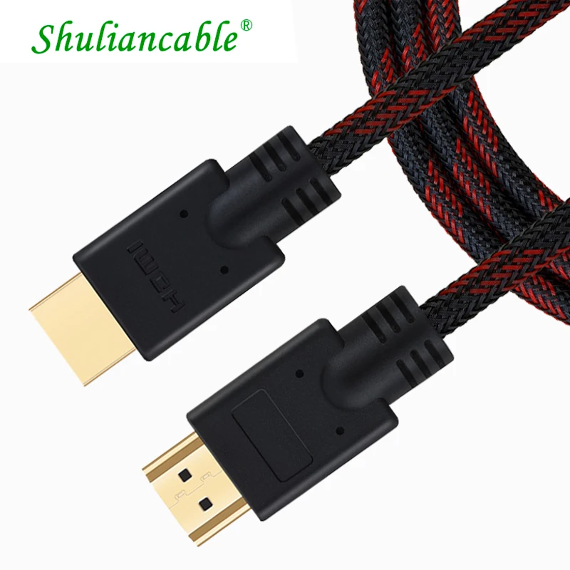 Shuliancable HDMI кабель hdmi к 3D 1 4 позолоченный для HD TV box ноутбука PS4 проектор