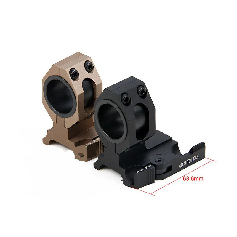 

High quality Aluminum QD scope ring mount 25.4mm to 30mm for hunting Black/Sand