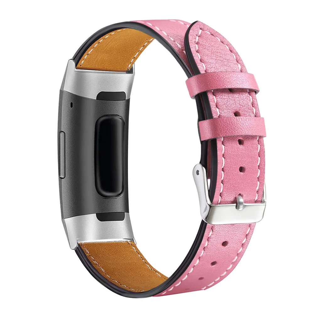 Для Fitbit Charge 3 натуральная кожа ремешок на запястье Браслет для Fitbit Charge3 фитнес-трекер SmartWatch ремешок