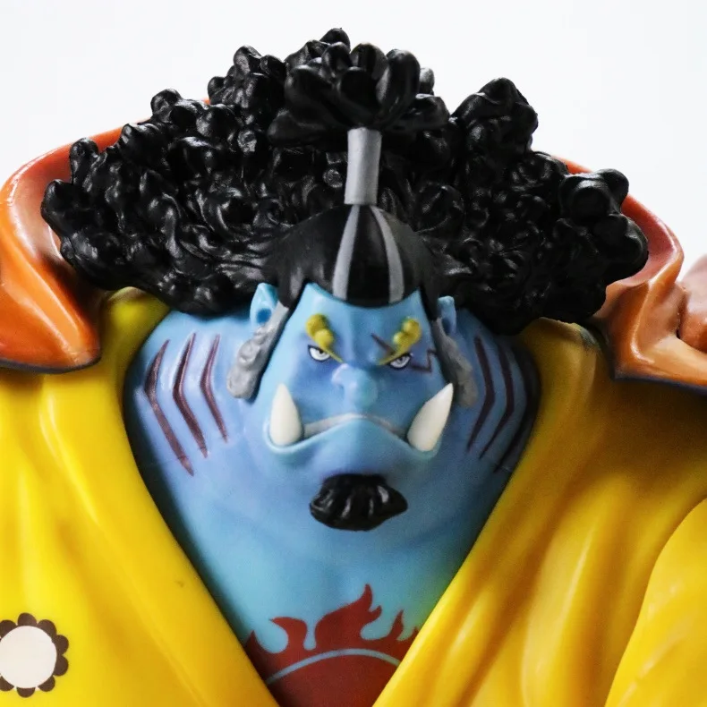 

20cm ONE PIECE Anime Action Figure Jinbe Sitting Position Ver Model PVC Oka Shichibukai Yellow Clothes Gift Collectible Doll New