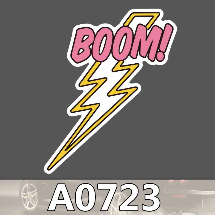 Boom Lightning мультяшный стикер милый розовый DIY водонепроницаемый чемодан для
