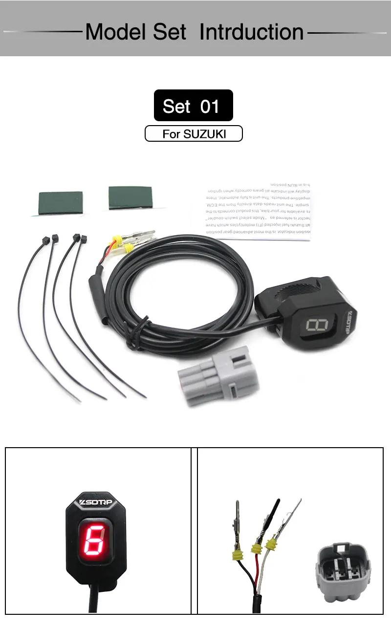 Alconstar-Ecu заглушка для мотоцикла EFI индикатор передач для Suzuki для Honda Для Yamaha индикатор скорости передач с держателем