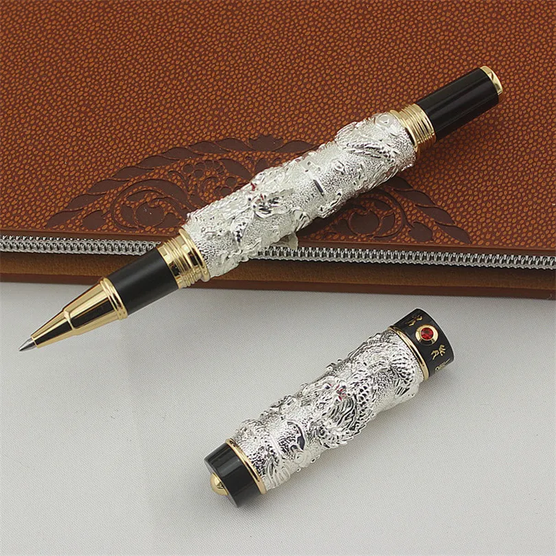 Шариковая ручка Jinhao толщина линии играющий Дракон мм металлическая