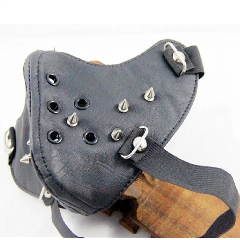 Новинка 2017 модная маска для лица в стиле ретро с заклепками панк рок эластичным