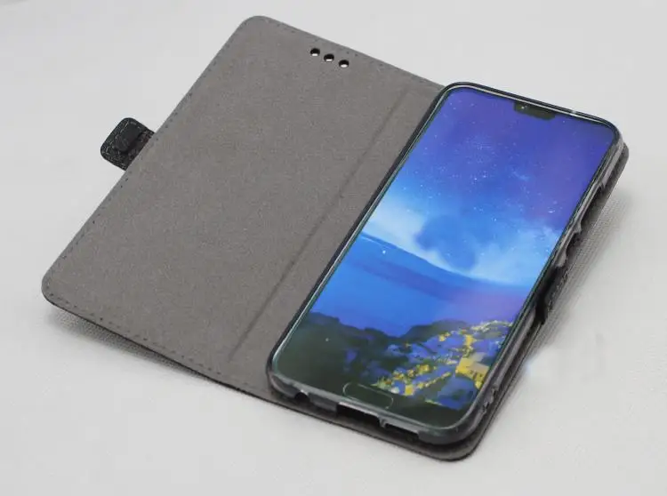 Чехол для Huawei Honor Play в деловом стиле откидной чехол из натуральной кожи с